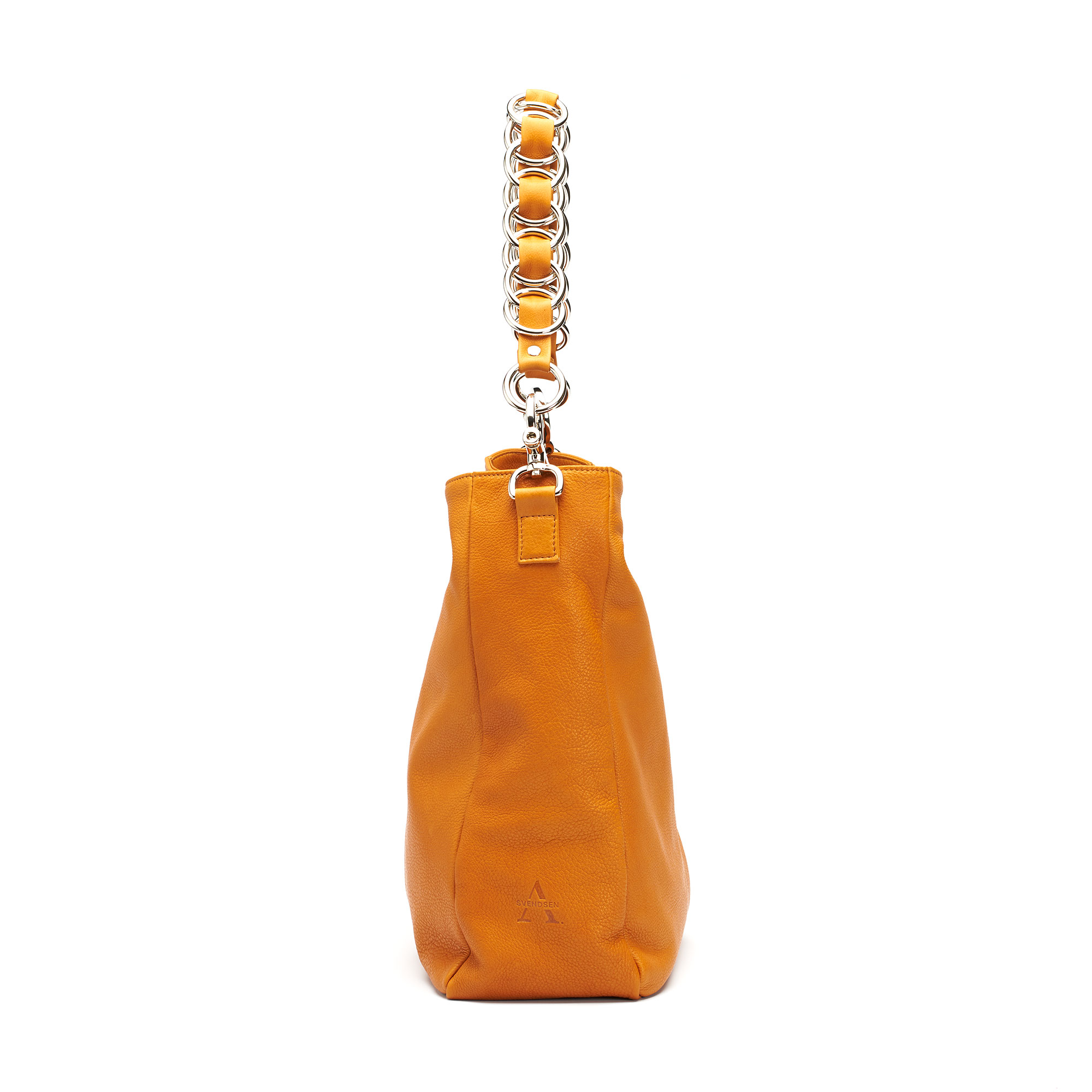 Svendsen_Tasche_Seite_Orange_RGB_L Hobo Bag BRUN - Seitenansicht