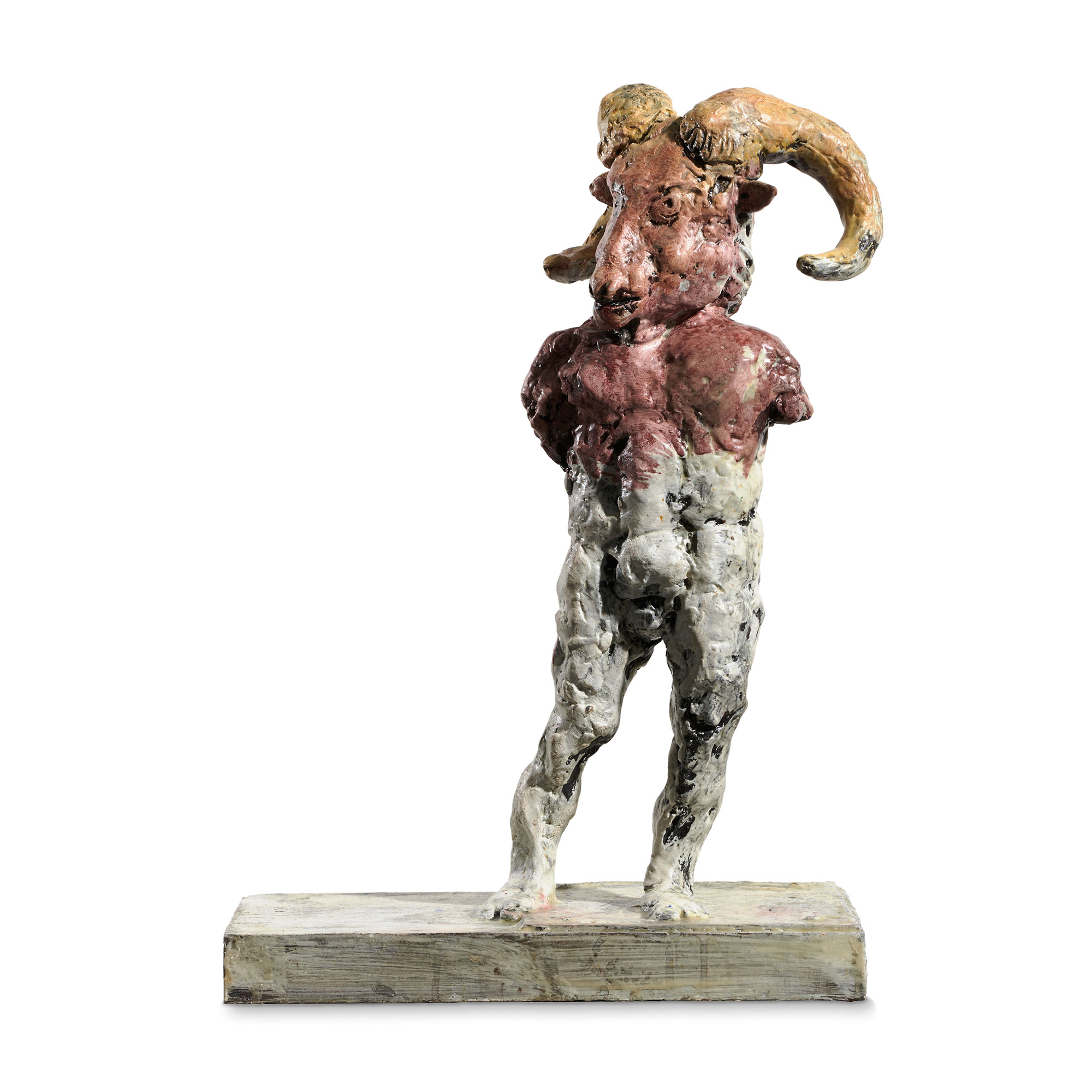Luepertz_Sternzeichen_Skulptur_Steinbock_Sockel_RGB_L Markus Lüpertz "Sternzeichen" - Steinbock