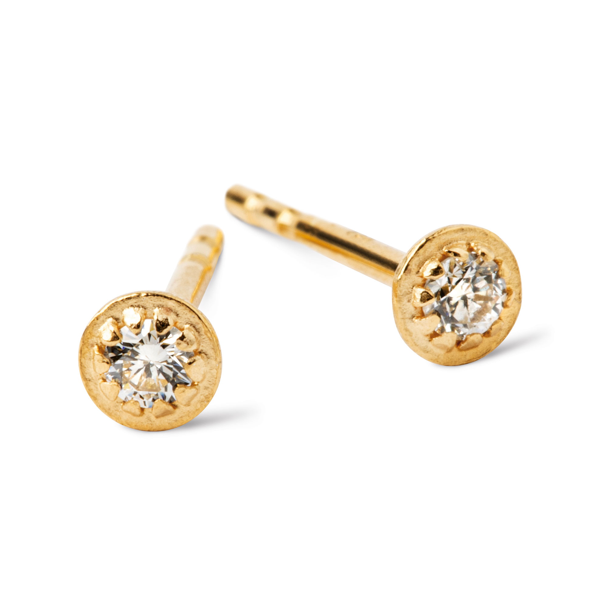 Ohrstecker "Memory" - Gold 750 mit je einem Brillianten Ohrstecker "Memory" - Gold 750 mit je einem Brillianten