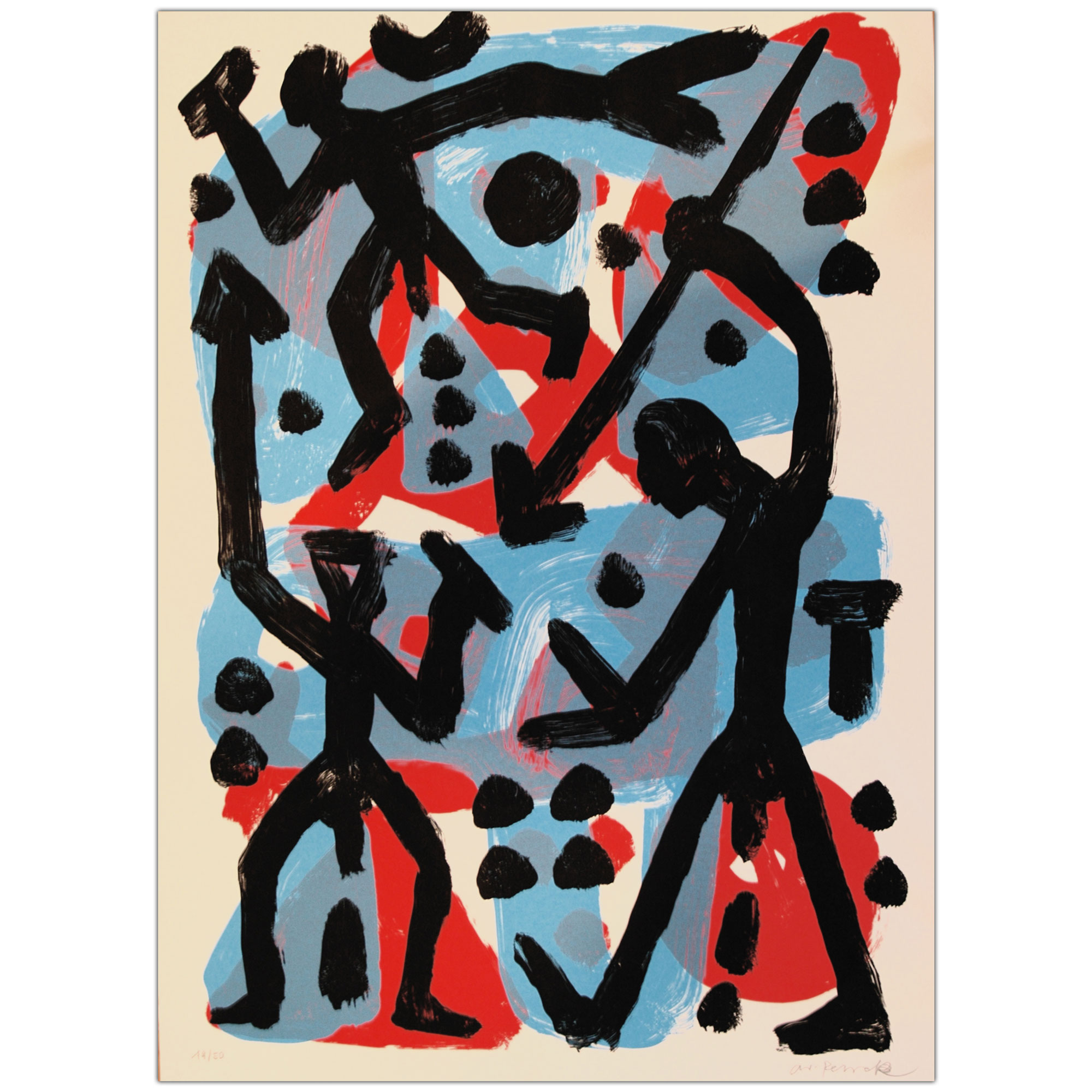 A.R. Penck – Blauer  Jäger (1995) A.R. Penck – Blauer  Jäger (1995)