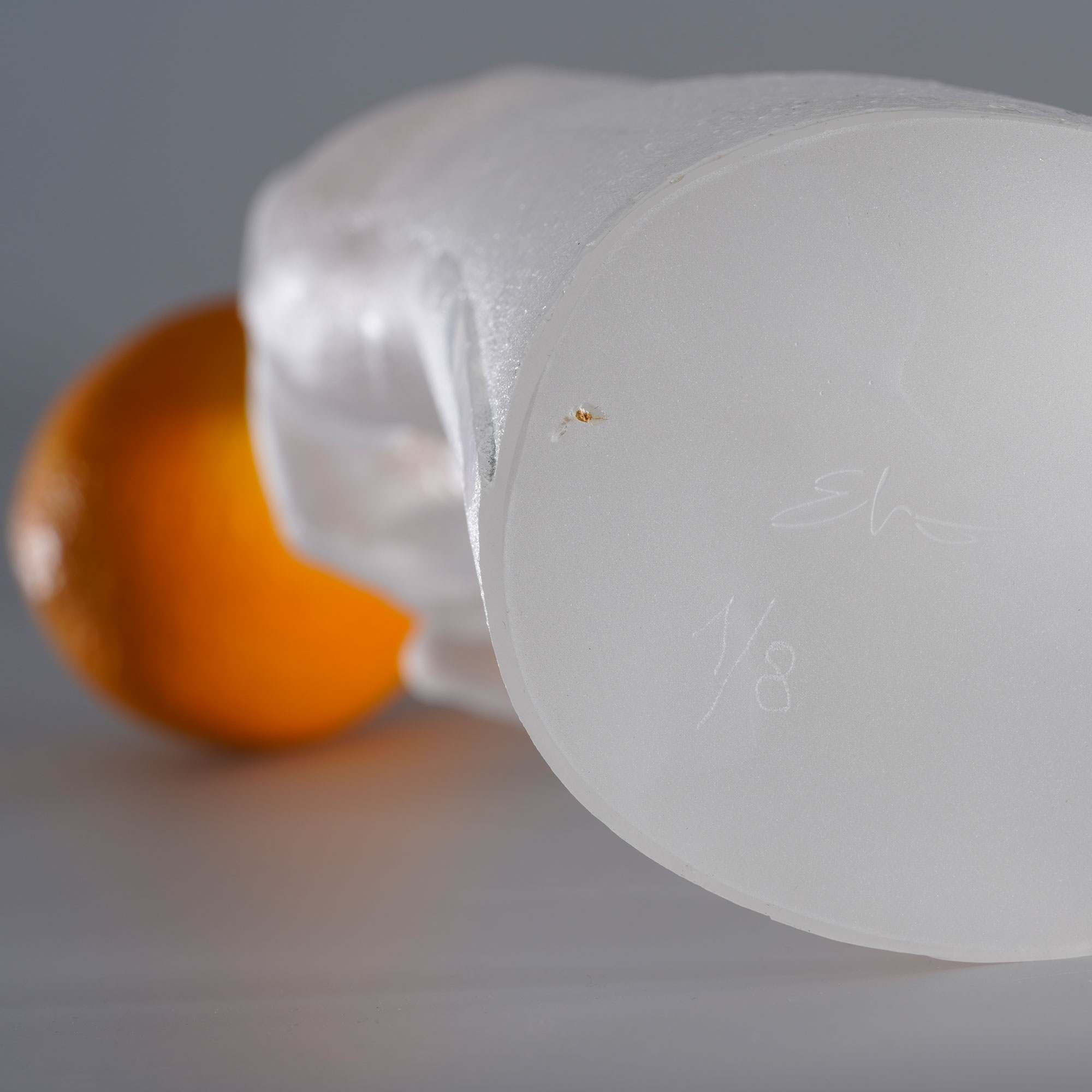 Erwin Wurm „Ice Orange Tree“, One Minute Sculpture als Murano-Glas-Skulptur mit Signatur