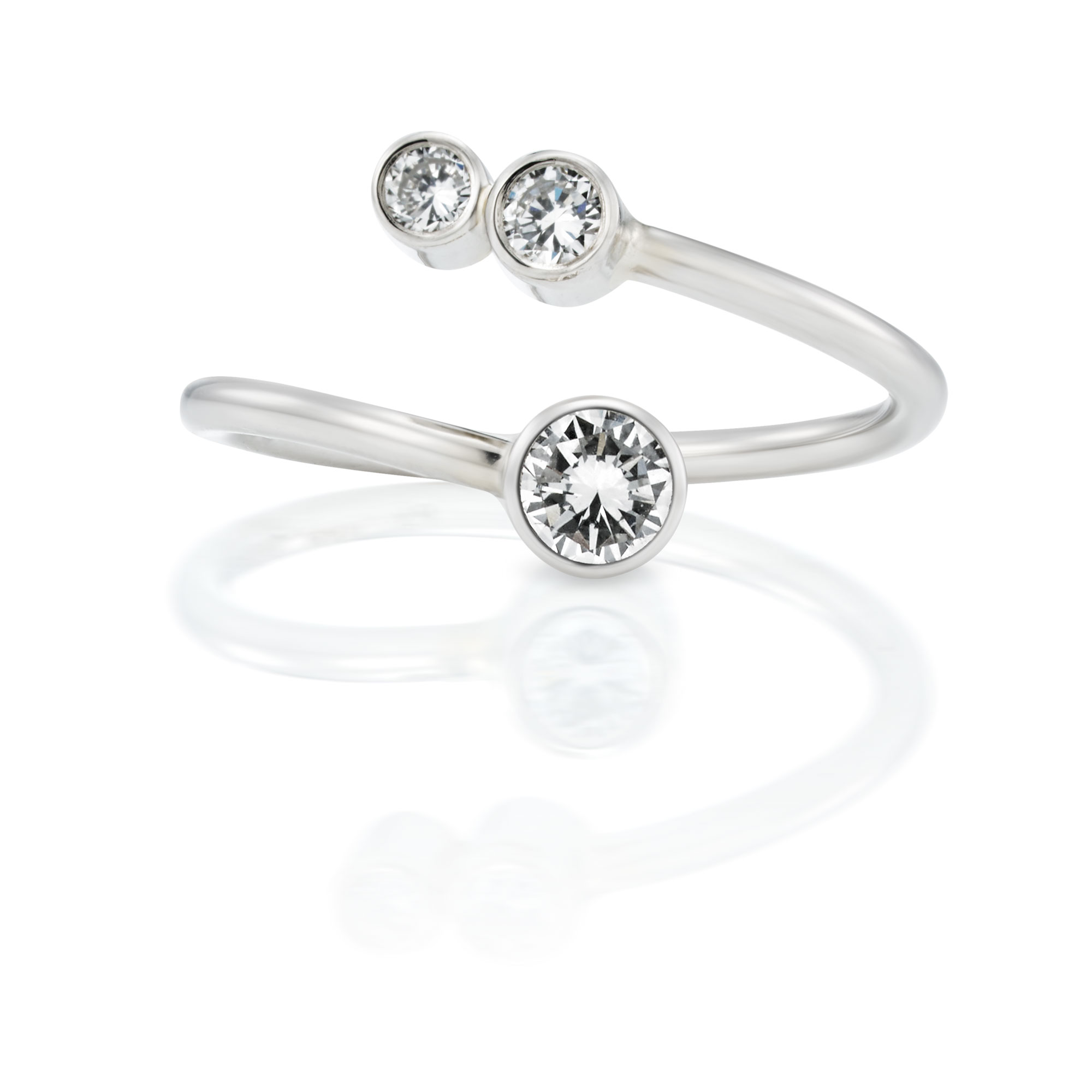 Ring TRILOGY - Platin 950 mit Brillanten