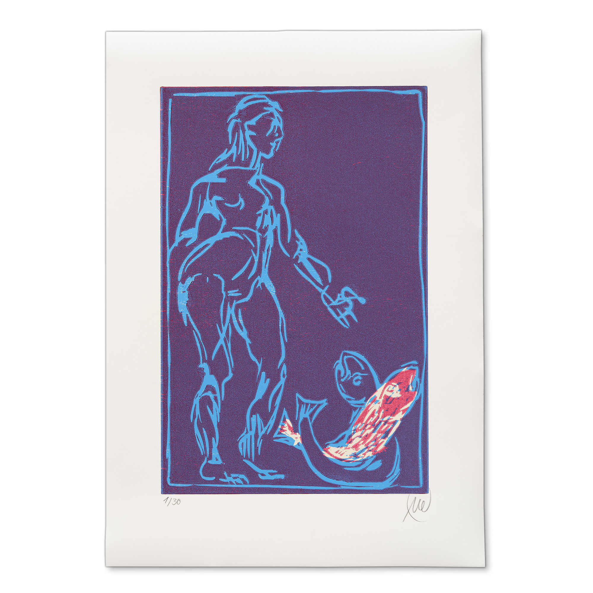 Luepertz_Sternzeichen_Grafik_Fische_RGB_L Markus Lüpertz "Sternzeichen" - Grafik Fische