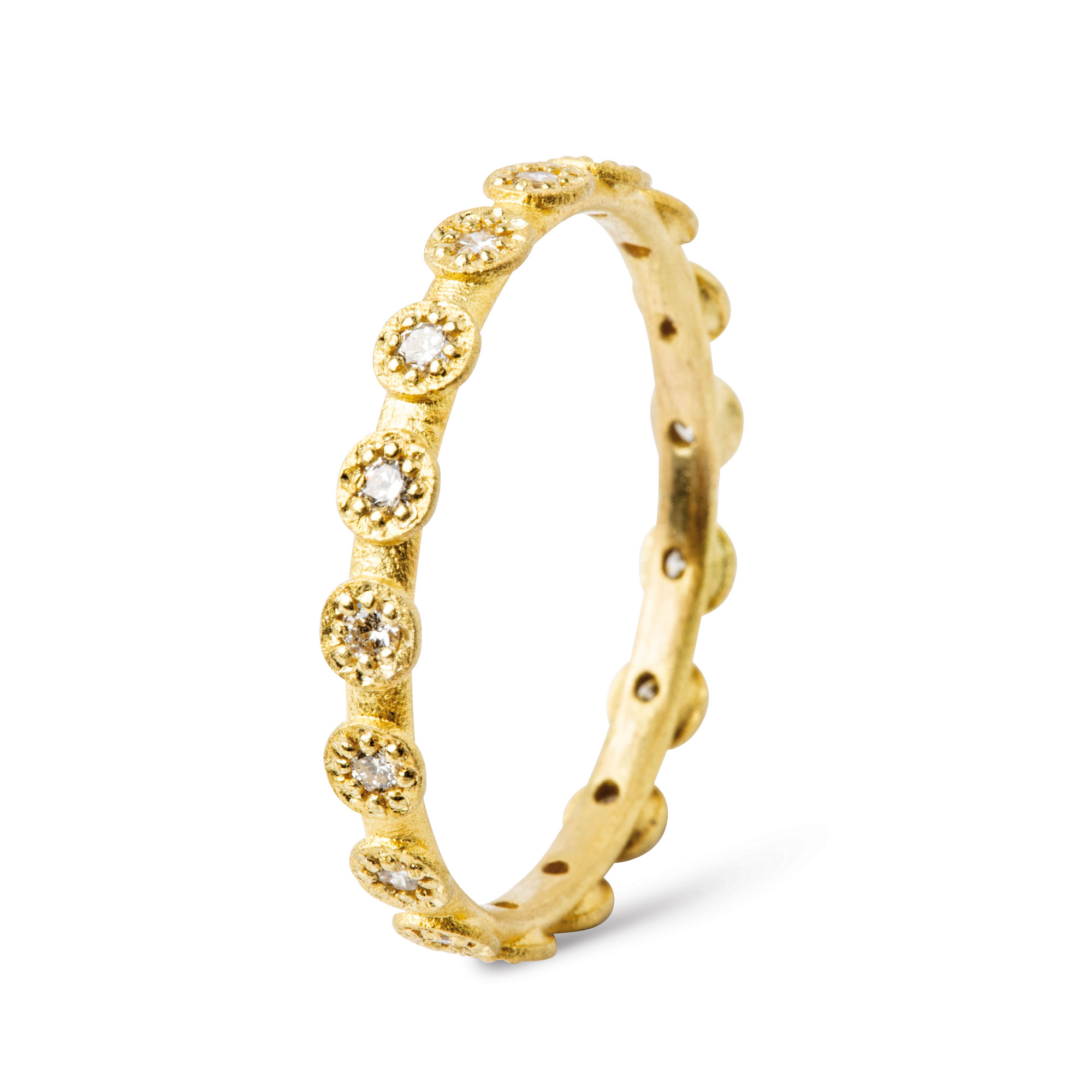 Ring "Memory" - Gold 750 mit Urban-Mined-Brillanten Ring "Memory" - Gold 750 mit Urban-Mined-Brillanten