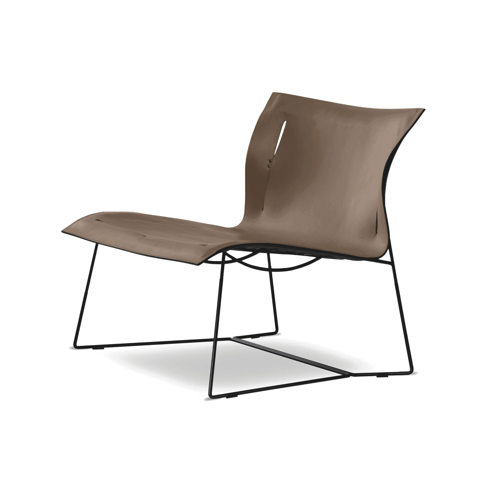Cuoio Lounge Chair - Khaki Cuoio Lounge Chair - Khaki
