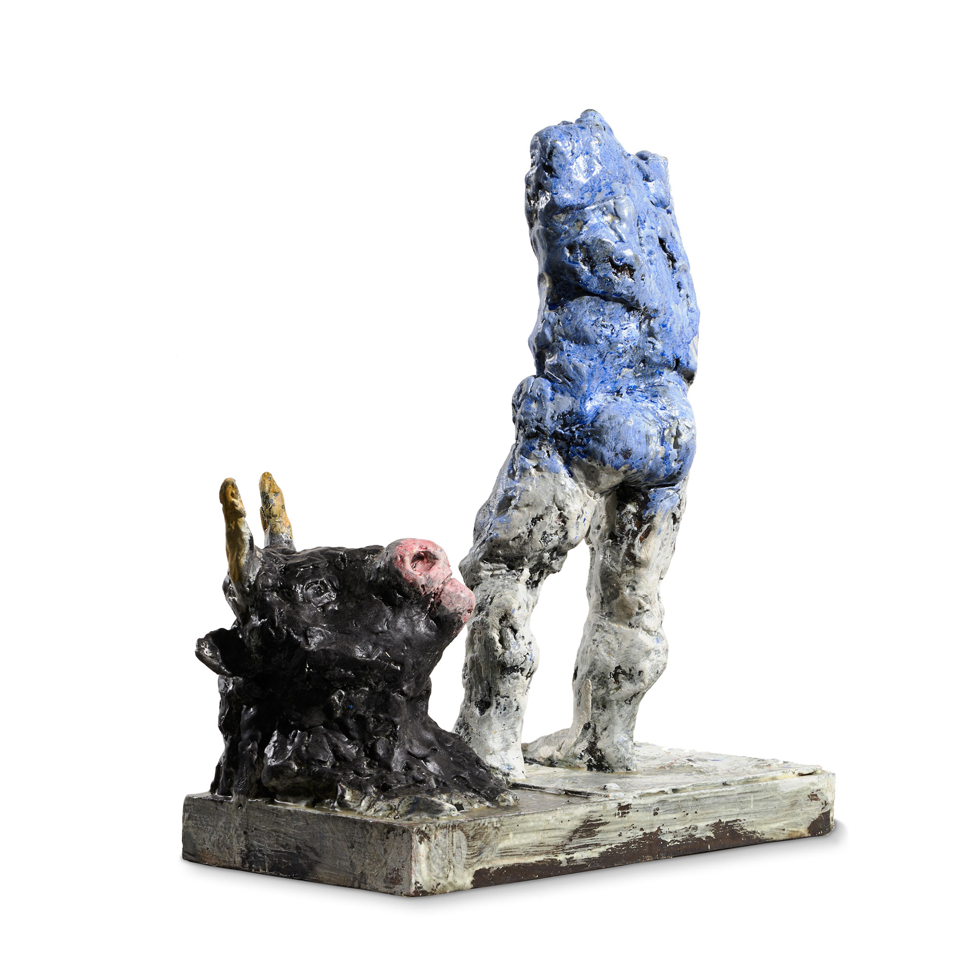 Luepertz_Sternzeichen_Skulptur_Stier_Sockel_RGB_L Markus Lüpertz "Sternzeichen" - Stier