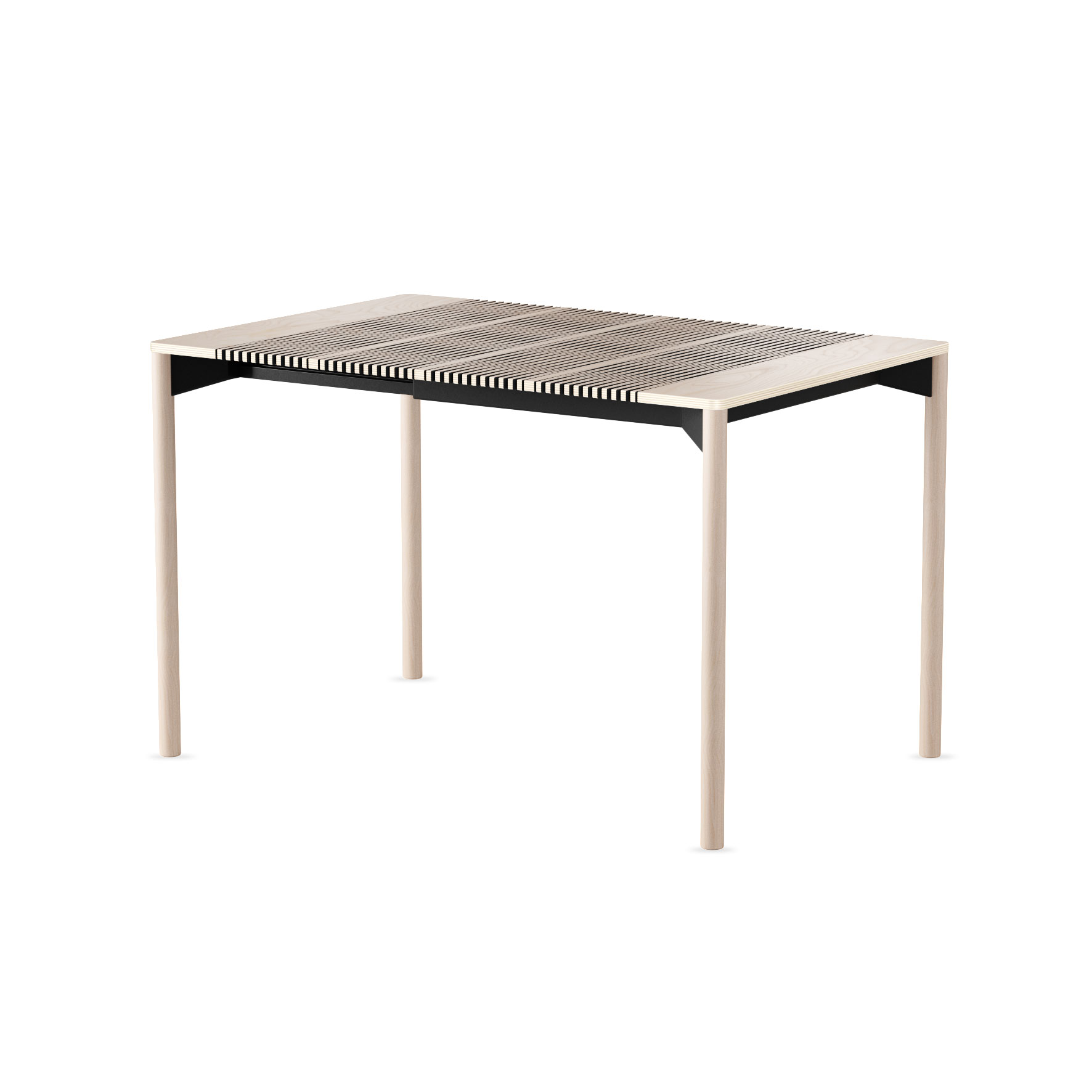 P_Laik_Tisch_80_lang_rund_RGB_L iLAIK Ausziehtisch 80 x 80 cm, ausziehbar auf 120 cm - Birke