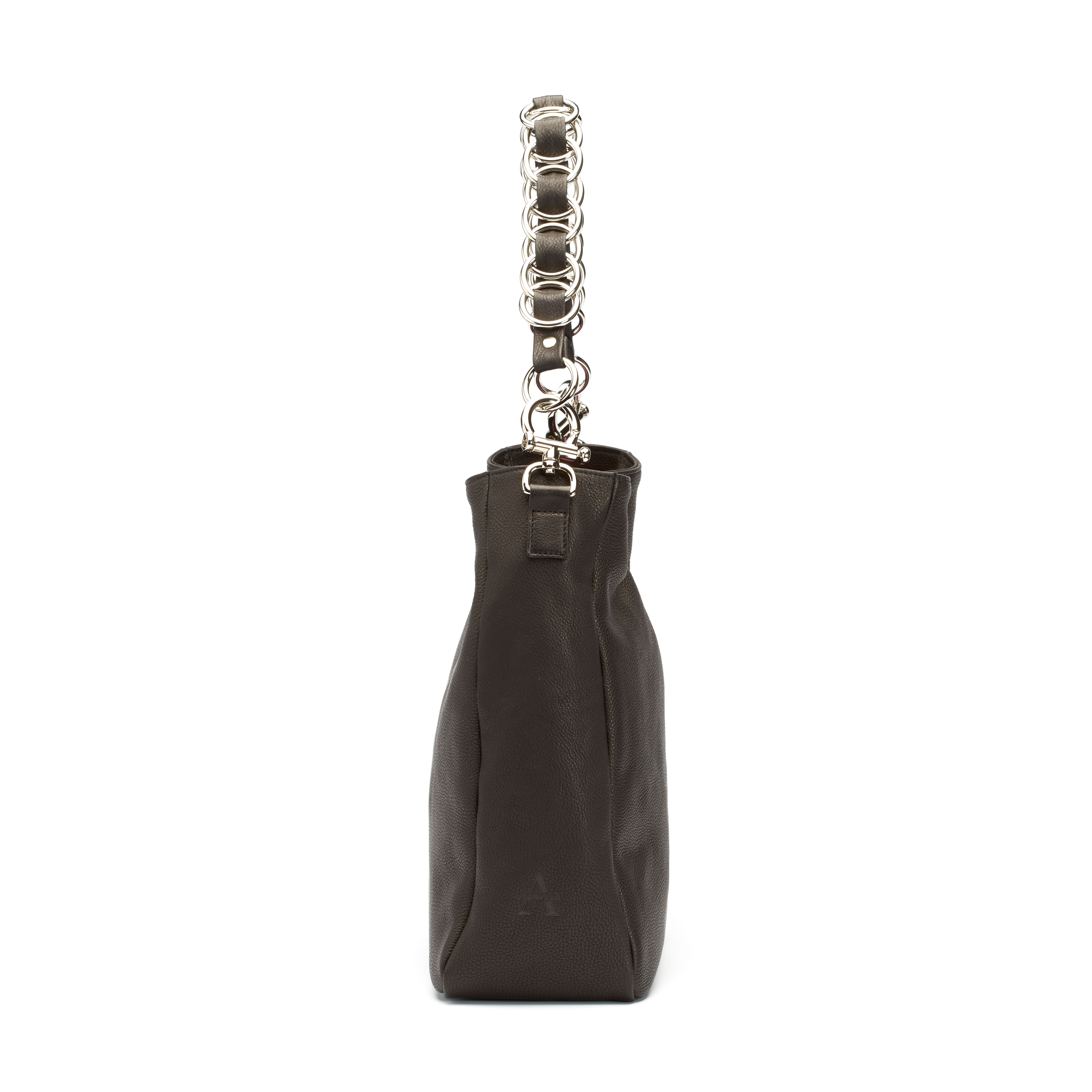 Svendsen_Tasche_Seite_Schwarz_RGB_L Hobo Bag - SORT - Seitenansicht